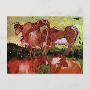 Carte Postale Vaches (après Jordaens) par Vincent van Gogh