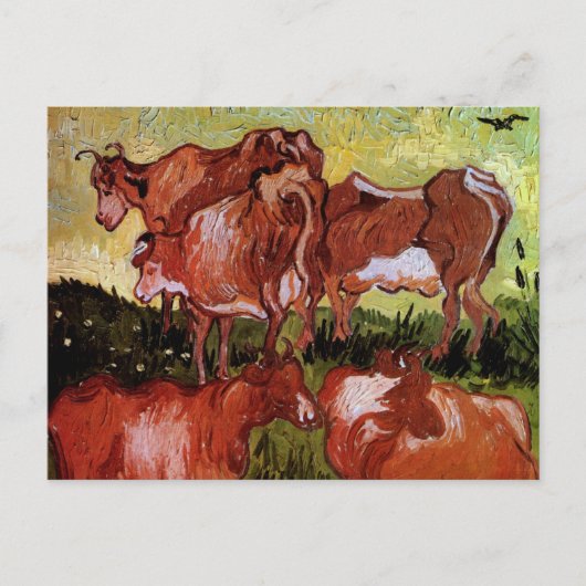 Carte Postale Vaches (après Jordaens) par Vincent van Gogh (Devant)