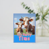 Carte Postale vaches de fête (Debout devant)