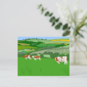 Carte Postale Vaches de pâturage (Debout devant)