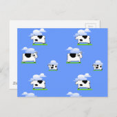 Carte Postale Vaches drôle mignon Vache Mad motif personnalisé (Devant / Derrière)