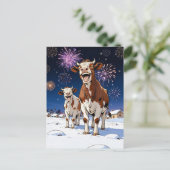 Carte Postale vaches drôles (Debout devant)