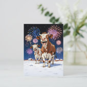 Carte Postale vaches drôles (Debout devant)