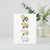 Carte postale Vaches laitières (Debout devant)