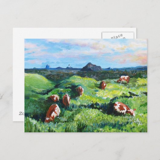 Carte Postale Vaches maleny (Devant / Derrière)