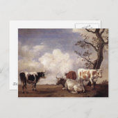 Carte Postale Vaches par Potter (Devant / Derrière)