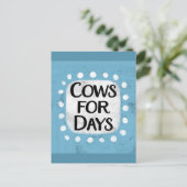 Carte postale Vaches pour des jours (Debout devant)