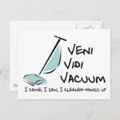 Carte Postale Vacuum Veni Vidi (Devant / Derrière)