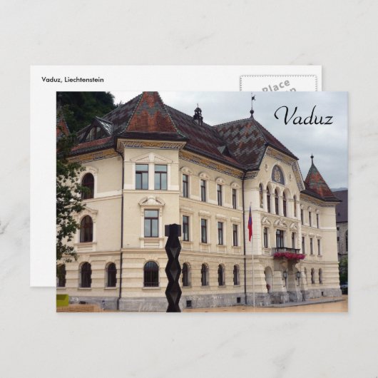 Carte Postale vaduz bldg (Devant / Derrière)