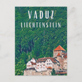 Carte Postale Vaduz, capitale cachée du Liechtenstein (Devant)