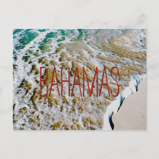 Carte Postale Vague bahaméenne (Devant)