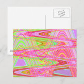 Carte Postale vague colorée (Devant / Derrière)