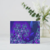 Carte Postale Vague Cool Abstrait Art Fractal (Debout devant)