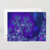 Carte Postale Vague Cool Abstrait Art Fractal (Devant / Derrière)