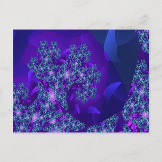 Carte Postale Vague Cool Abstrait Art Fractal (Devant)