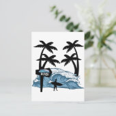 Carte Postale Vague de plage Funny (Debout devant)