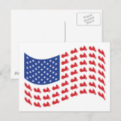 Carte Postale vague-drapeau (Devant / Derrière)