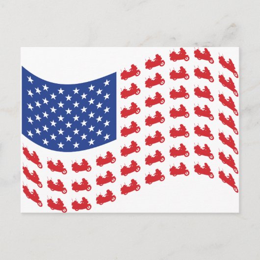 Carte Postale vague-drapeau (Devant)