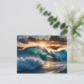 Carte Postale Vague en mer (Debout devant)