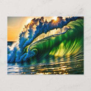 Carte Postale Vague en mer