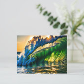 Carte Postale Vague en mer (Debout devant)