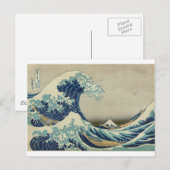 Carte Postale Vague Kanagawa par Katsushika Hokusai (Devant / Derrière)