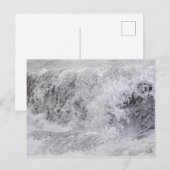 Carte Postale Vague orageuse déferlante (Devant / Derrière)