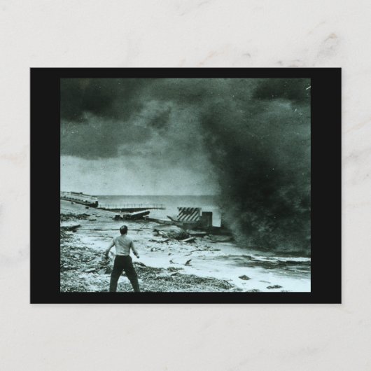 Carte Postale Vague ouragane vintage (Devant)