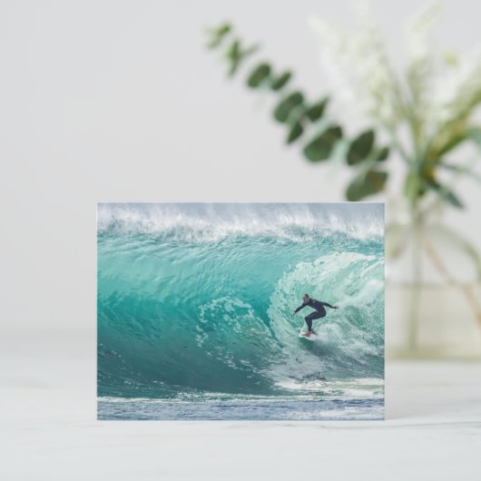 Carte Postale Vague, Surfer, Beau Paysage (Debout devant)