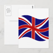 Carte Postale Vague Union Jack (Devant / Derrière)