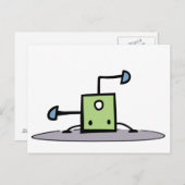 Carte Postale Vague verte (Devant / Derrière)