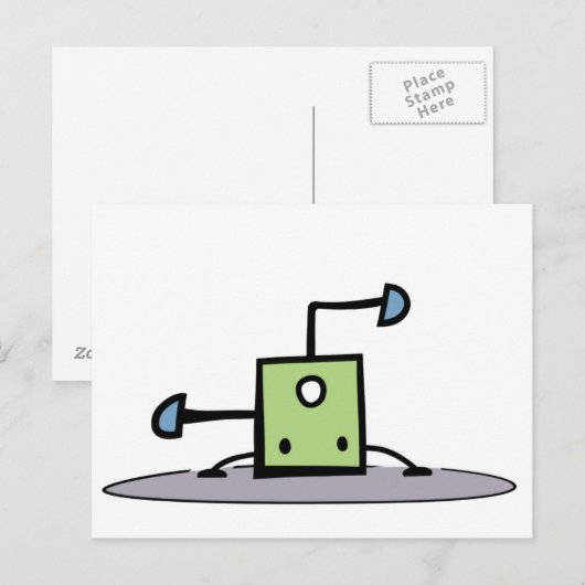 Carte Postale Vague verte (Devant / Derrière)