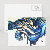 Carte Postale Vagues (Devant / Derrière)