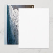 CARTE POSTALE VAGUES BLANCHES DE LAVAGE DE LA FLORIDE (Devant / Derrière)