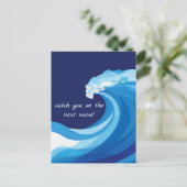 Carte Postale Vagues bleues (Debout devant)