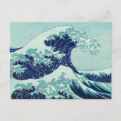 Carte Postale Vagues bleues Hokusai (Devant)