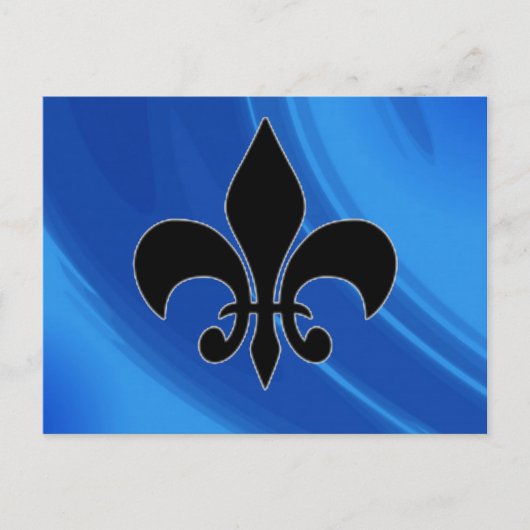 Carte Postale Vagues bleues royales (Devant)