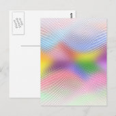 Carte Postale Vagues colorées : (Devant / Derrière)