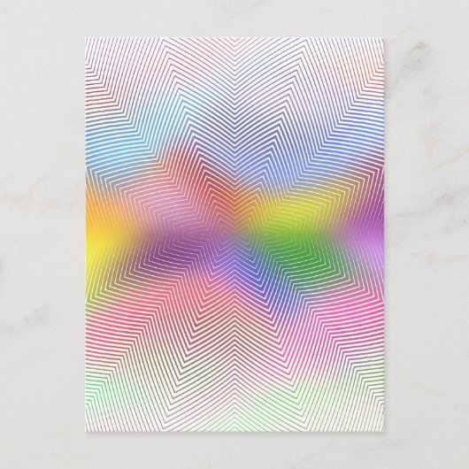 Carte Postale Vagues colorées : (Devant)