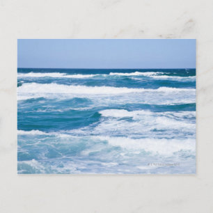 Carte Postale Vagues dans la mer Méditerranée, Majorque, Espagne
