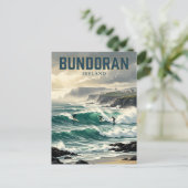Carte Postale Vagues de Bundoran Irlande (Debout devant)