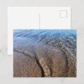 Carte Postale Vagues de la mer (Devant / Derrière)