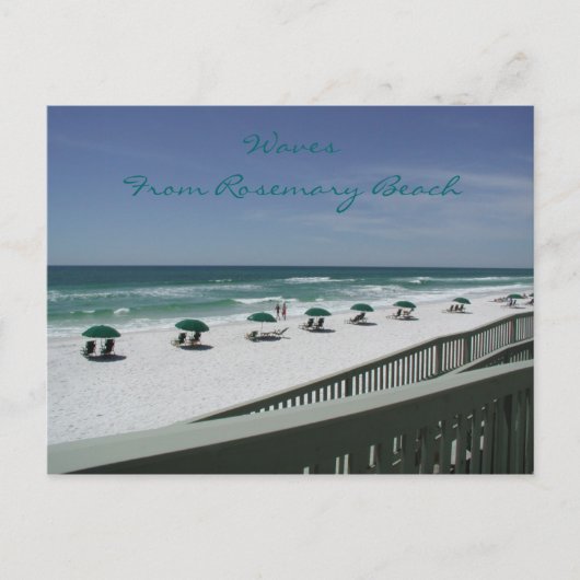 Carte Postale Vagues De La Plage De Rosemary (Devant)