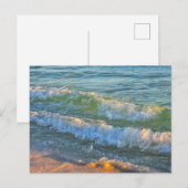 Carte Postale Vagues de l'océan (Devant / Derrière)