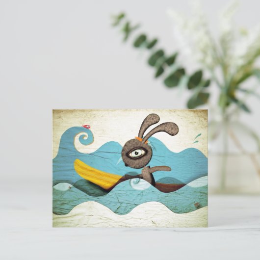 Carte Postale Vagues de surf (Debout devant)