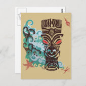 Carte Postale Vagues de TIki (Devant / Derrière)