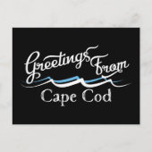 Carte Postale Vagues d'eau de Cape Cod (Devant)