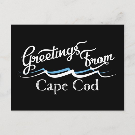 Carte Postale Vagues d'eau de Cape Cod (Devant)