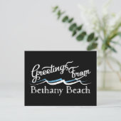 Carte Postale Vagues d'eau de la plage de Bethany (Debout devant)