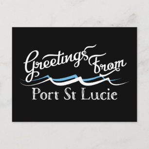 Carte Postale Vagues d'eau Port St Lucie
